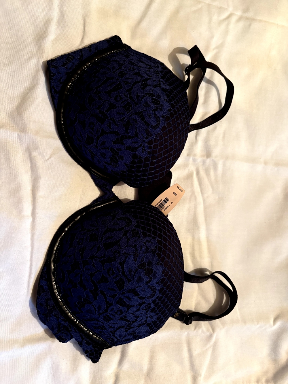 Victoria's Secret Navy Blue Lace Push-Up Bra